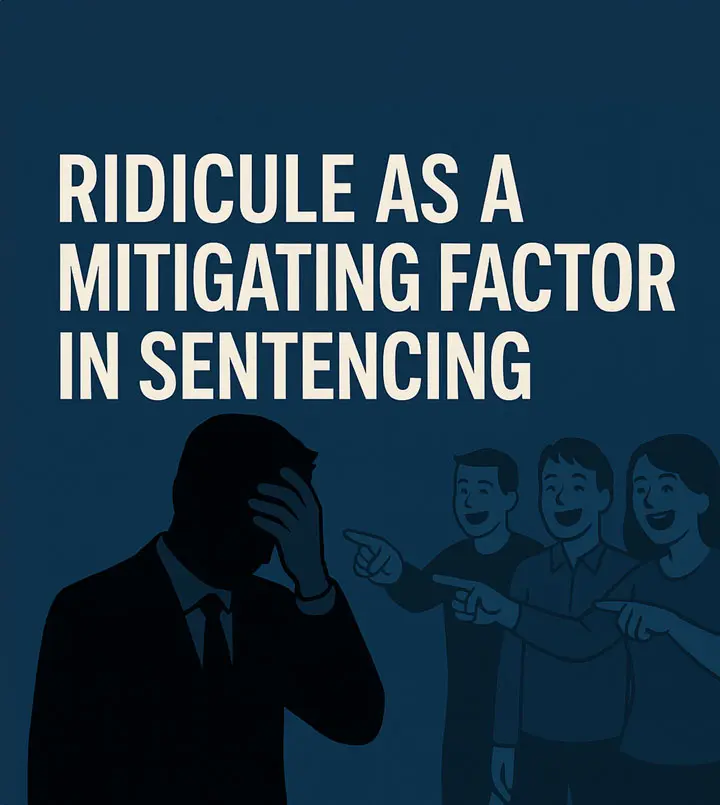 Mockery and ridicule as a mitigating factor in sentencing illustration with a ridiculed person